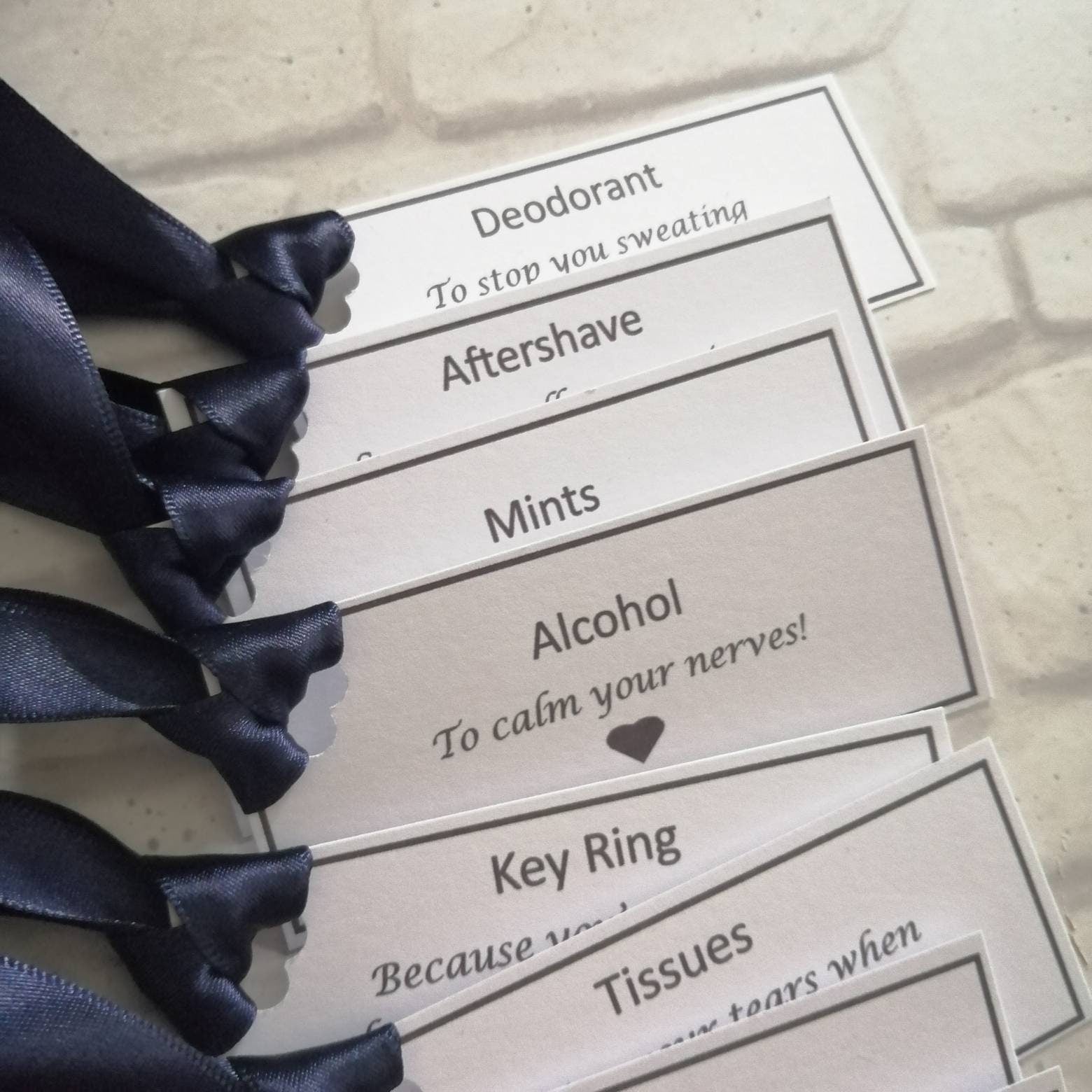 Groom survival tags - Bluesky's creation