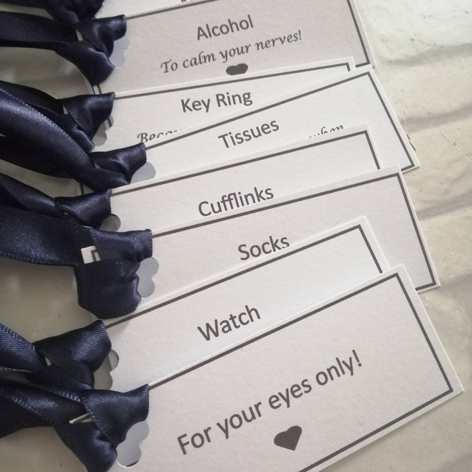 Groom survival tags - Bluesky's creation