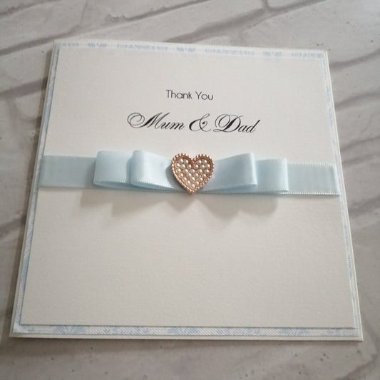 Thank You Blue Wedding Card - Bluesky's creation