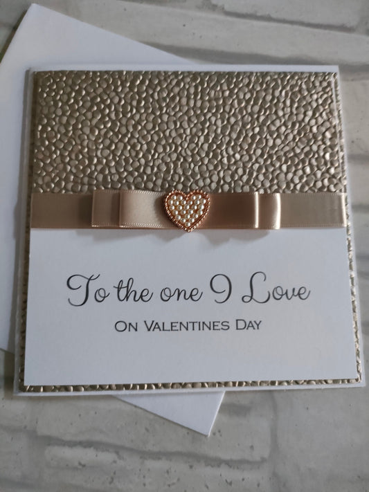 Valentines to the one I Love Heart Card - Bluesky's creation