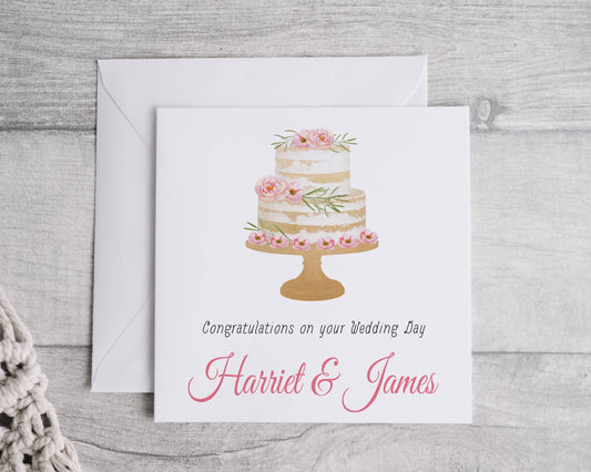 Wedding Cake Congratulations Card - Bluesky's creation