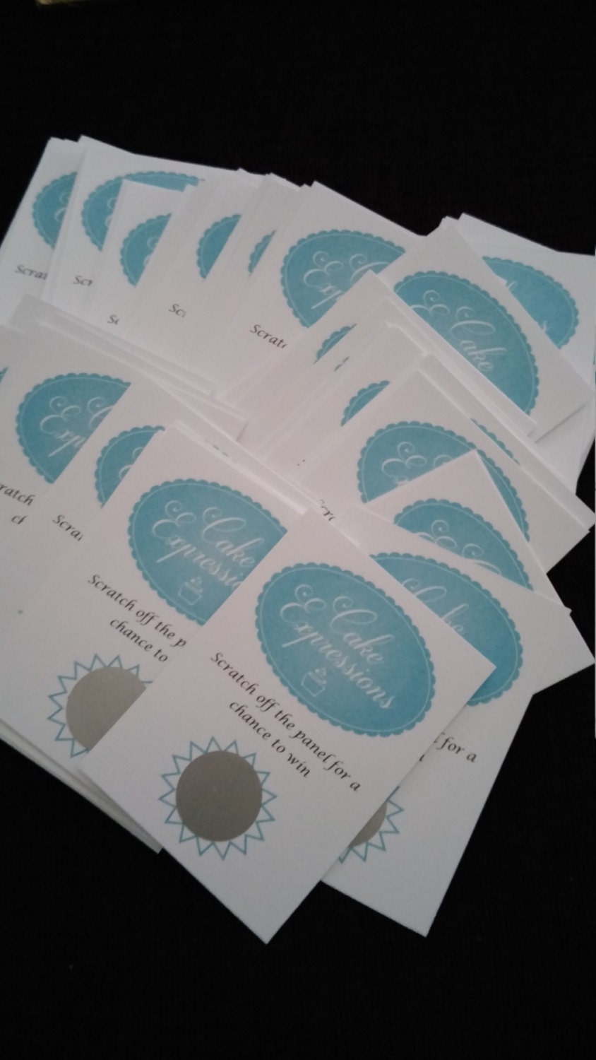 Promotional Business Prize Gift Scratch Cards - Bluesky's creation