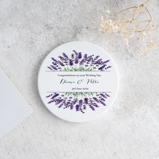 Lavender Floral Coaster - Bluesky's creation