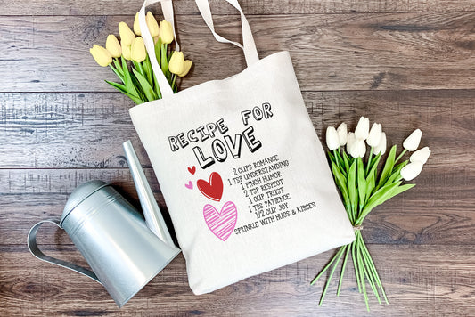 Love Recipe Tote Bag - Bluesky's creation