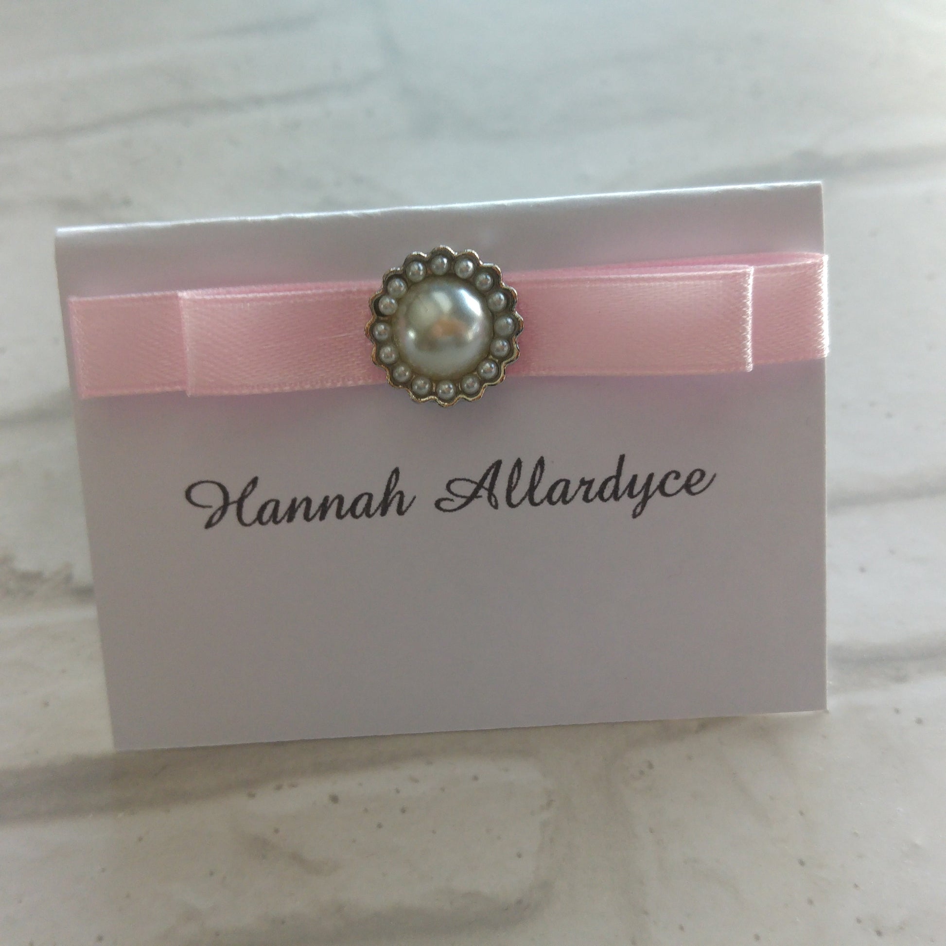 pearl place card - blueskys creation