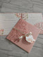 Peach Pink Laser Cut invitation - Bluesky's creation