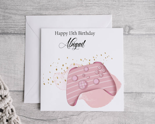 Pink Xbox 13th Birthday Card - Bluesky's creation