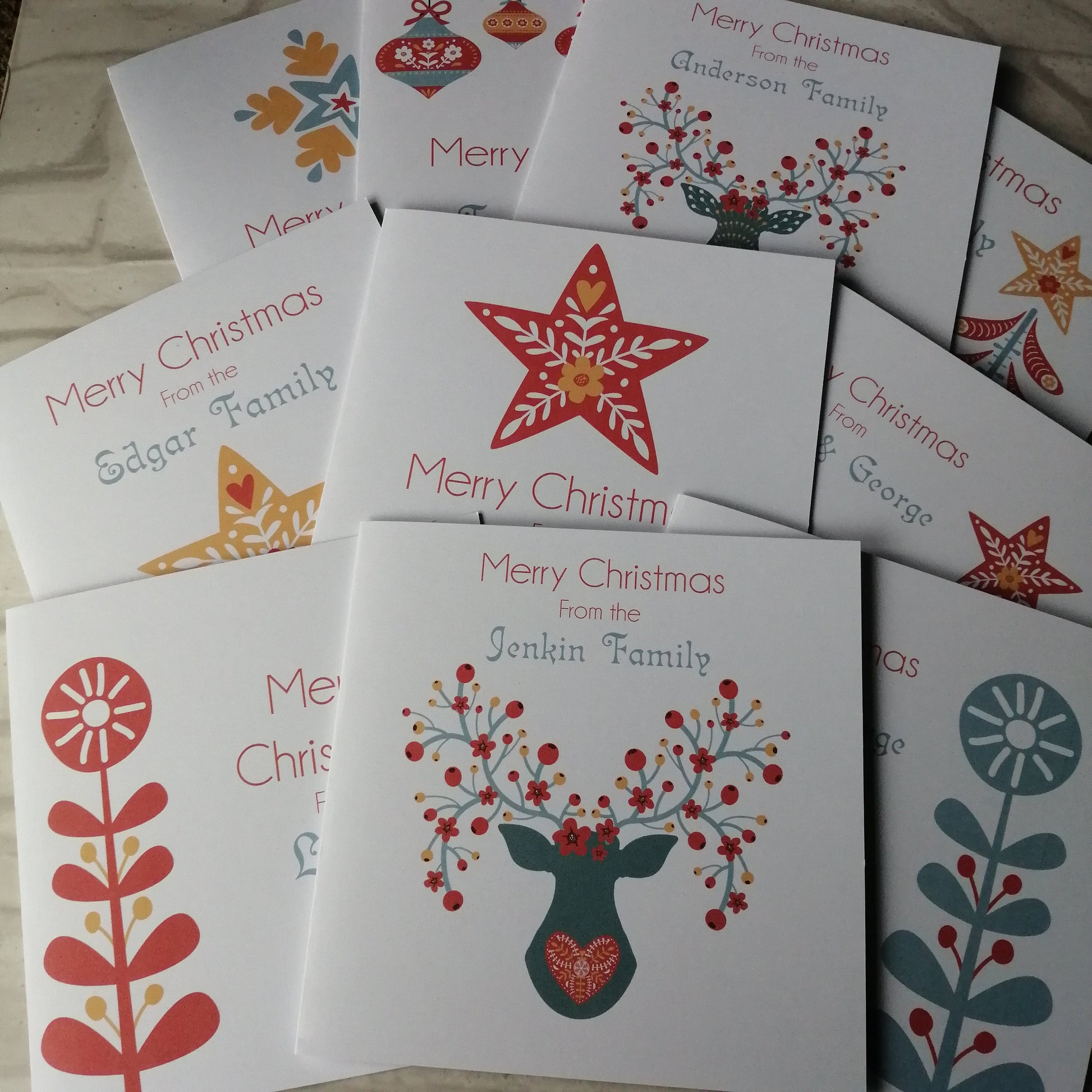 scandinavian christmas cards - blueskys creation