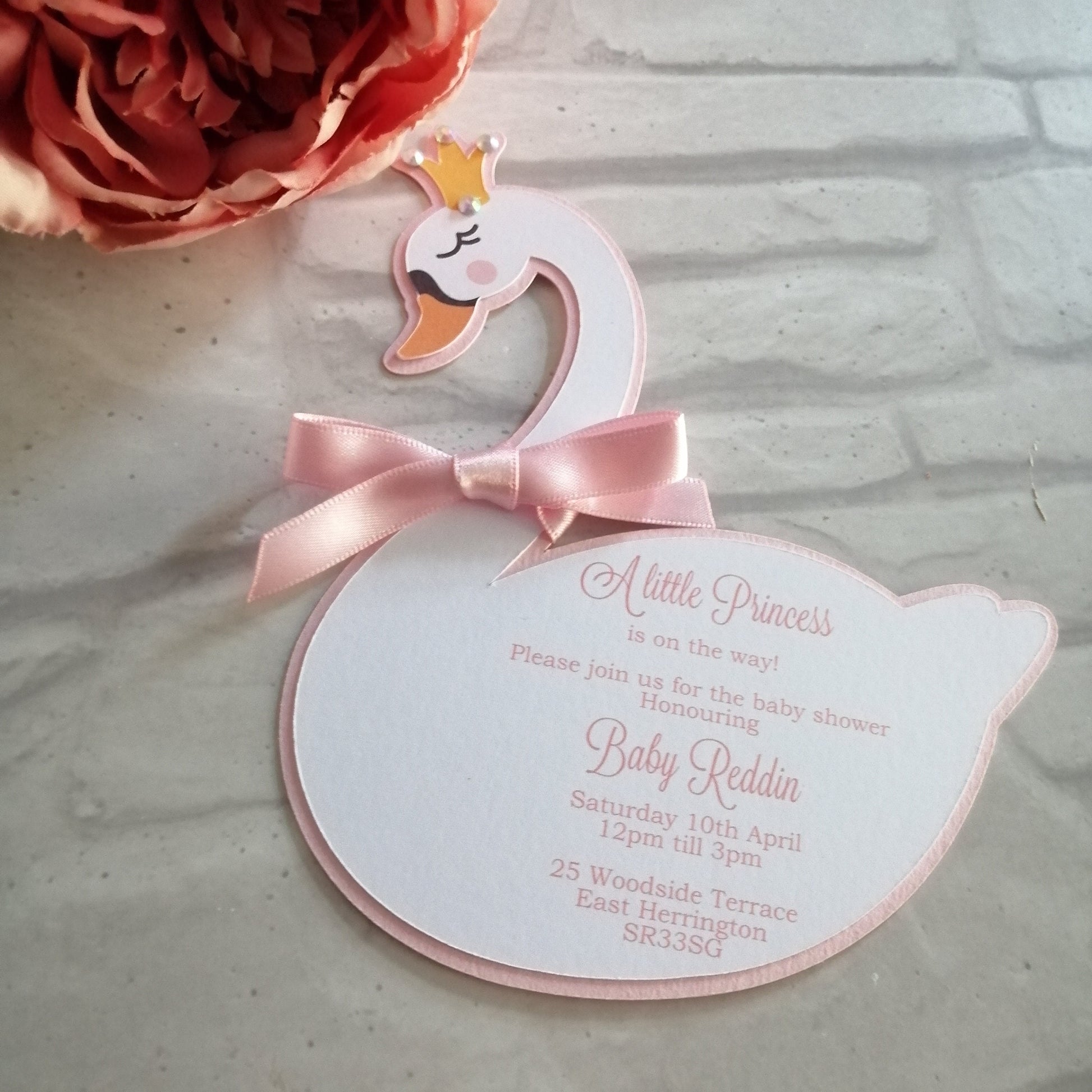 Swan Princess Invitation - Bluesky's creation