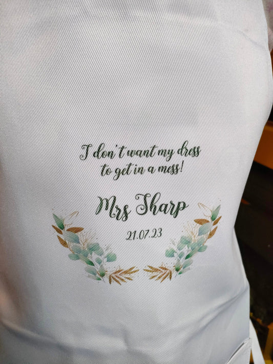 Wedding Day Apron - Bluesky's creation